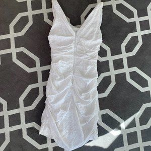 Express White Eyelet Dress